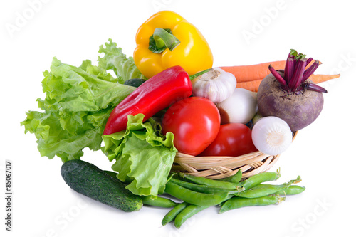 different vegetables isolated