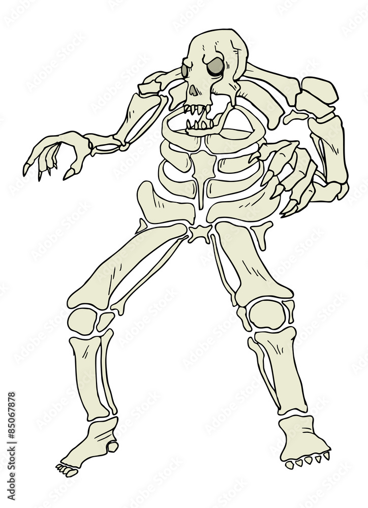 Fototapeta premium big skull monster