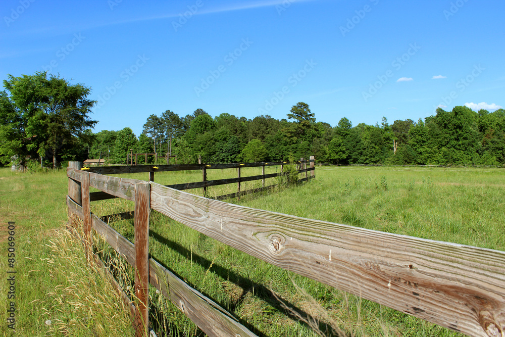 farm wooden fence (a)