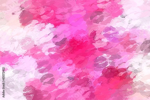 pink kiss lips abstract background