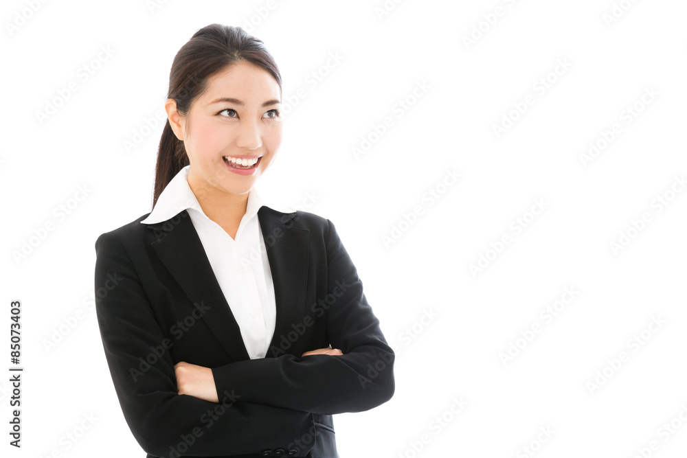 asian businesswoman on white background asian businesswoman on white background