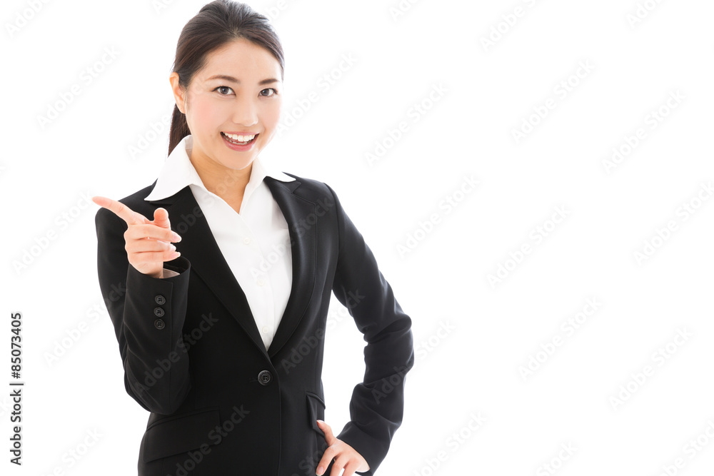 asian businesswoman on white background asian businesswoman on white background