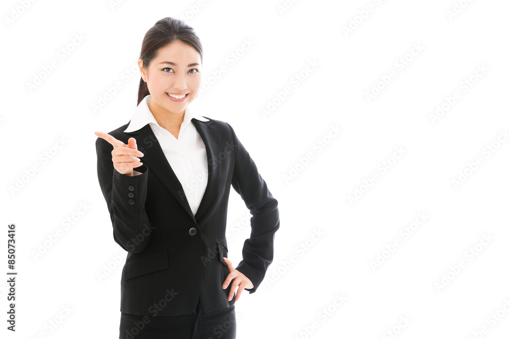 asian businesswoman on white background asian businesswoman on white background