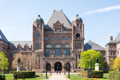 Photos Queen's Park Building seat of the Ontario Provincial Government in Toronto durin