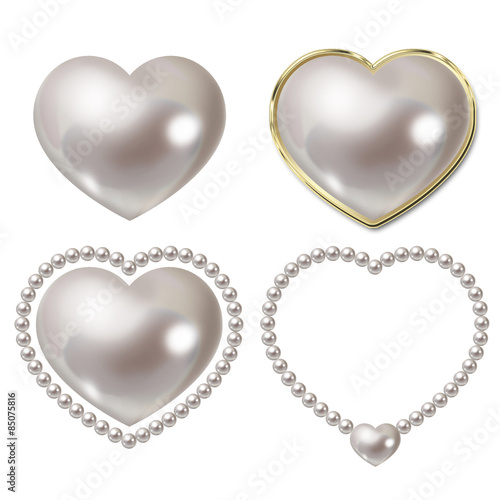 Icon of pearl. Illustration./Buttons. The center is copy space.