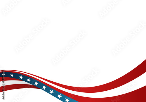 usa flag card