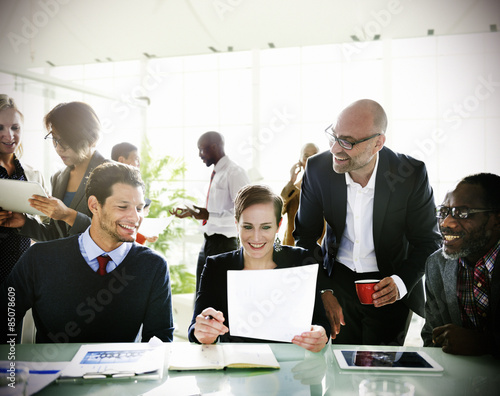 Diversity Business People Discussion Meeting Board Room Concept