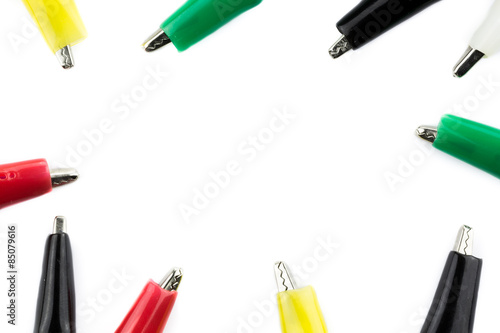 electric clip on white background