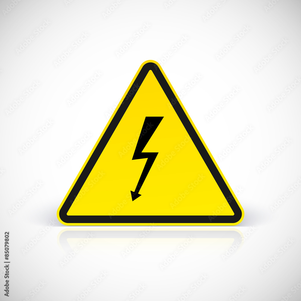 Attention electric shock signs. Attention electric shock signs.
