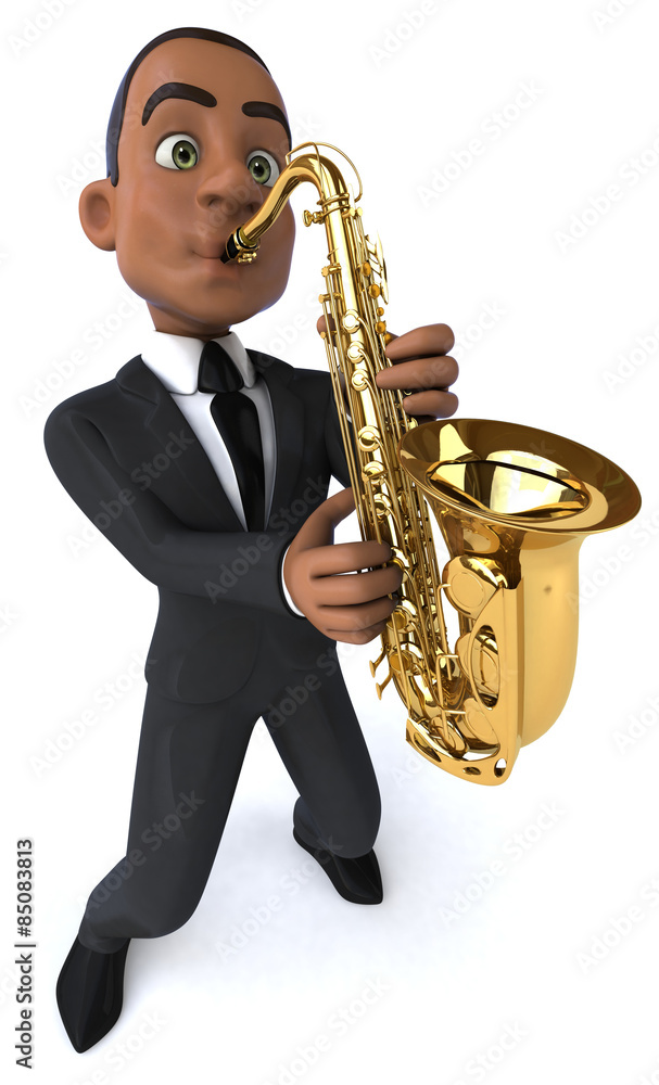 Obraz premium Fun business man