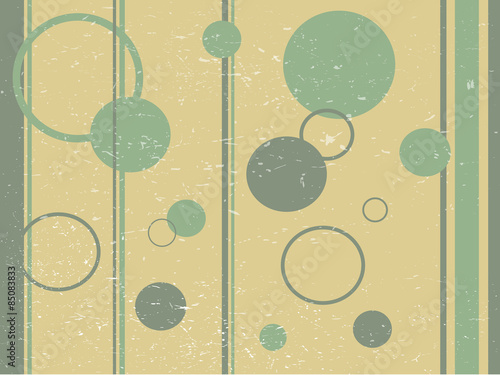Retro old wallpaper with grunge background
