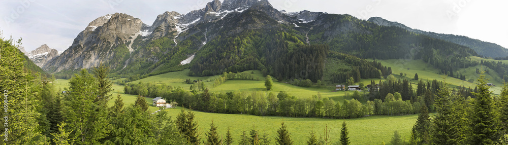 house on a background of mountains house on a background of mountains
