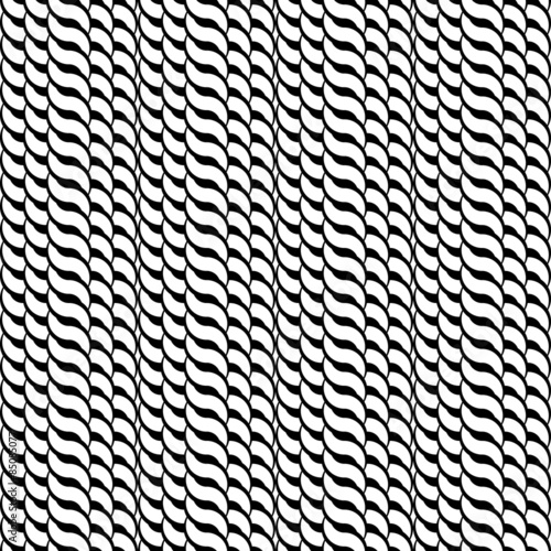 Design seamless monochrome interlaced pattern