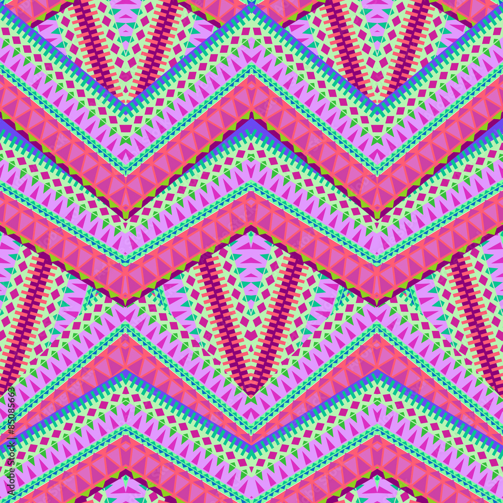 seamless tribal aztec pattern. small geometric ornaments on a striped background.
