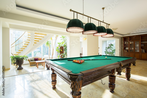 Photography Close-up of billiard table