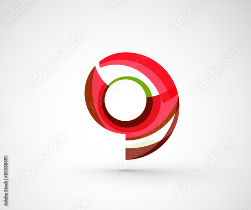 Free Download Abstract geometric company logo ring, circle - GFXLoad