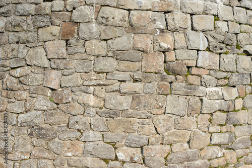 old wall with natural stones