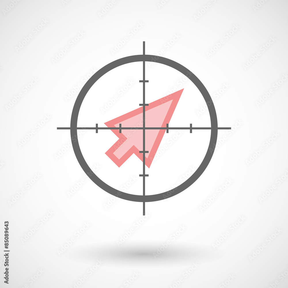 Crosshair icon targeting a cursor