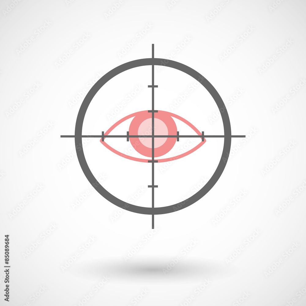 Crosshair icon targeting an eye Crosshair icon targeting an eye