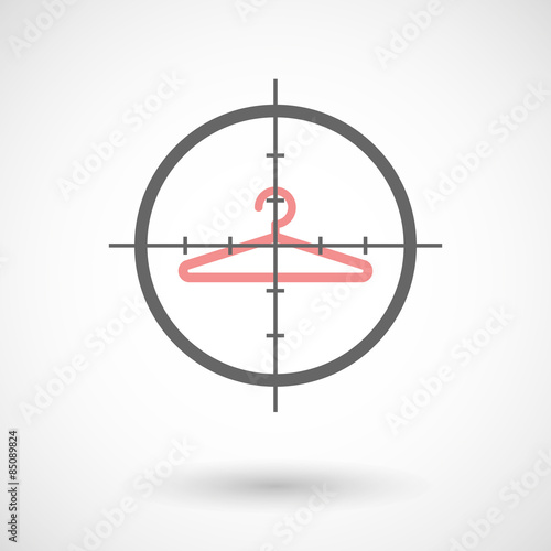 Crosshair icon targeting a hanger