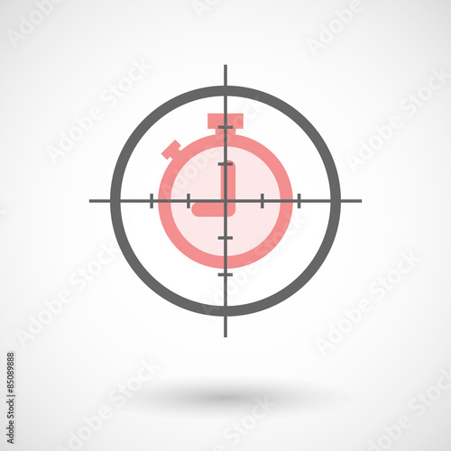 Crosshair icon targeting a timer