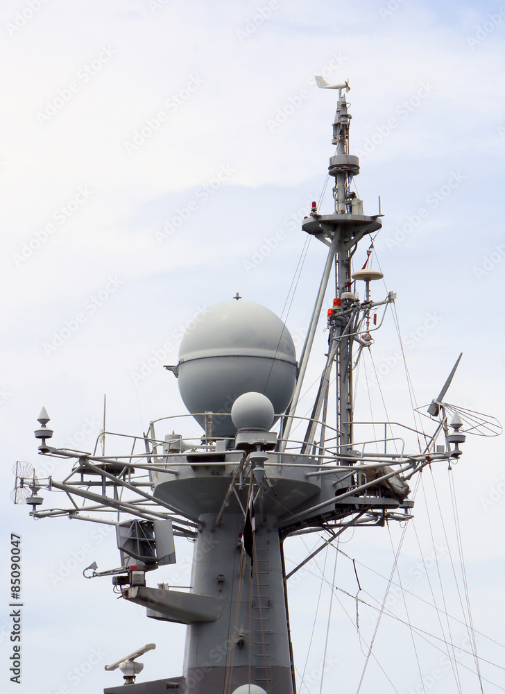 The ships used radar to detect.