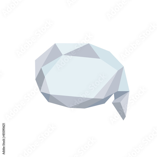 Polygonal Bubble Icon with geometrical figures