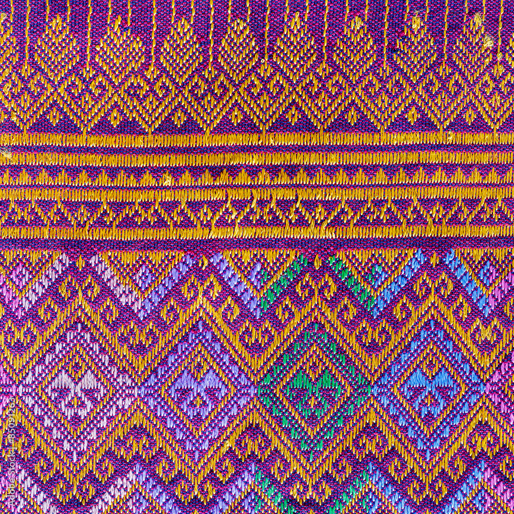 Thai silk fabric pattern Thai silk fabric pattern