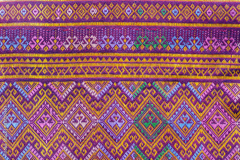 Thai silk fabric pattern