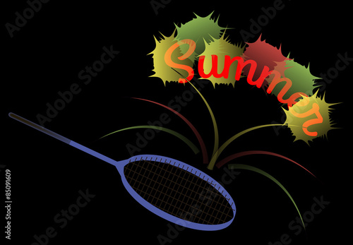 summer tennis racket
