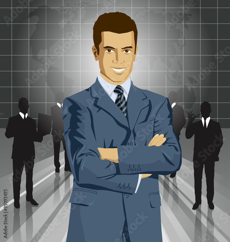 Vector Businessman In Suit