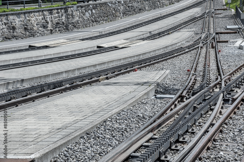 Obraz premium rail track