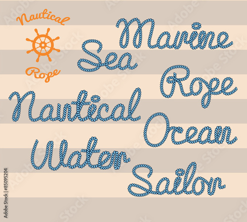 Words made from nautical rope