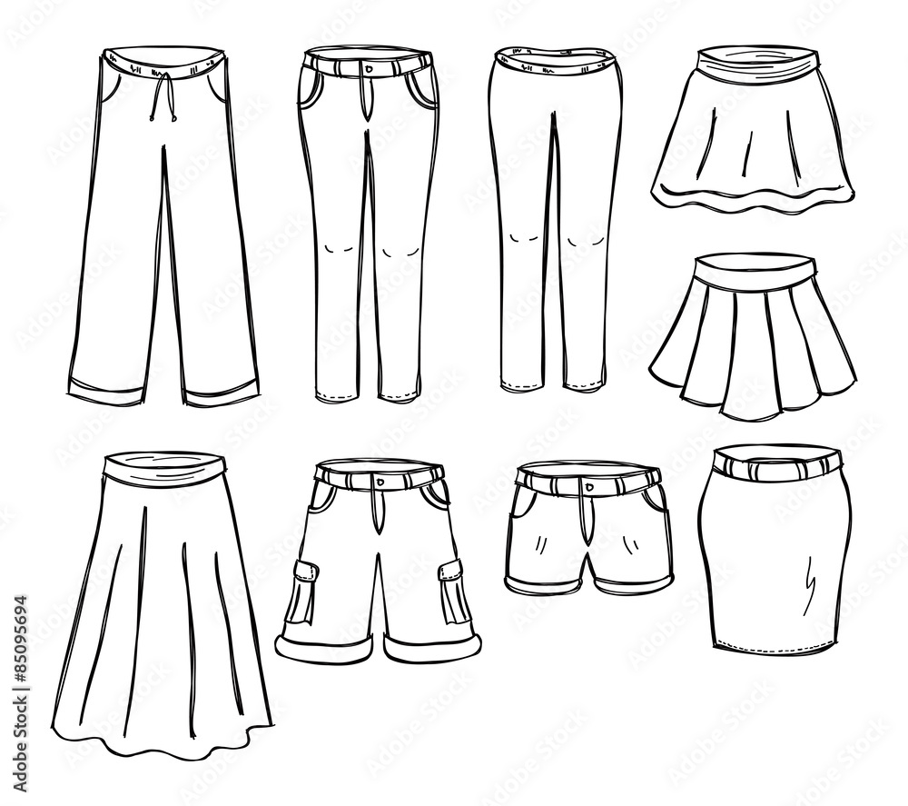 set of pant and skirt set of pant and skirt
