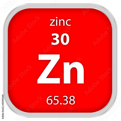 Zinc material sign