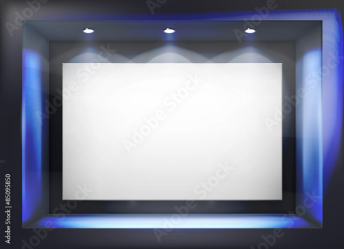 Shop window. Vector illustration.