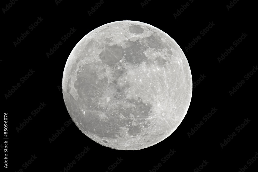 Full moon closeup - obrazy, fototapety, plakaty 