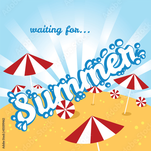 Summer holiday web and print template
