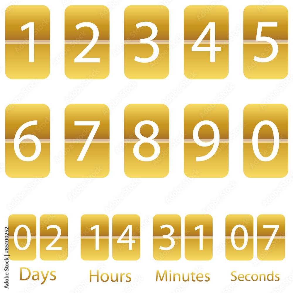 Number set from 1 to 9 Number set from 1 to 9