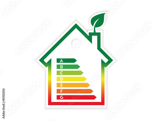 House and energy efficiency label