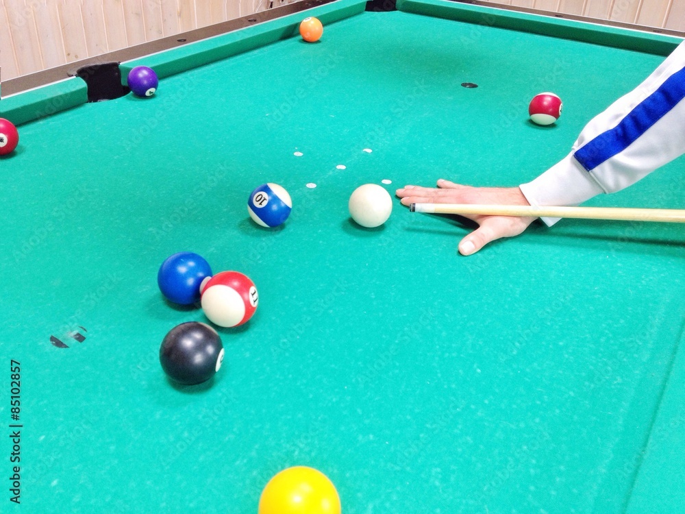 Fototapeta premium Billard spielen 