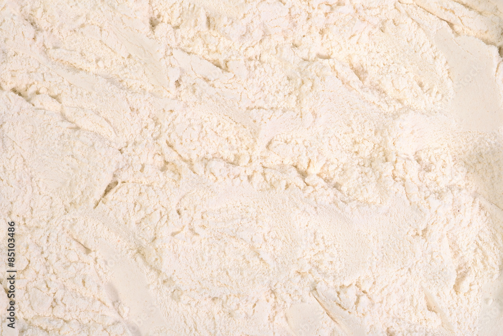 White flour background as background texture White flour background as background texture