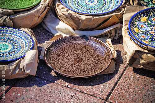 Ceramic souvenir plates