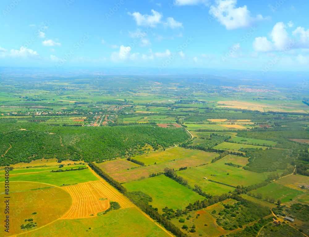 Fototapeta premium Sardinia countryside on a clear day