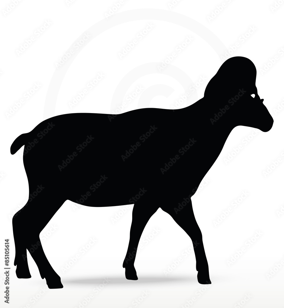 big horn sheep silhouette in walking pose big horn sheep silhouette in walking pose