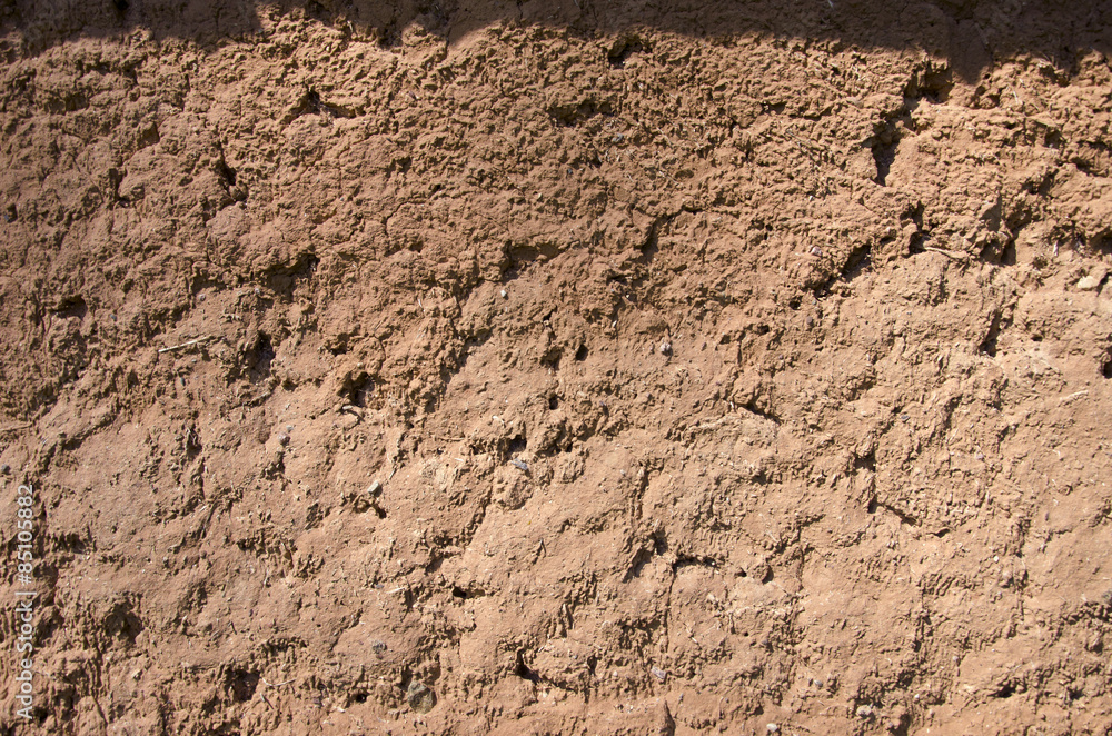 historical old aged clay barn wall background