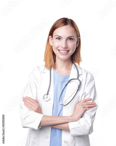 Young doctor woman smile