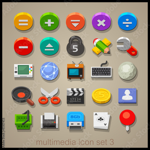Toy multimedia icons 3