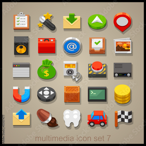 Toy multimedia icons 7