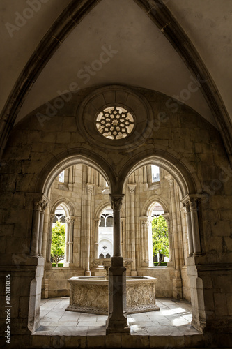 Fontaine in Alcobaca Medieval Roman Catholic Monastery